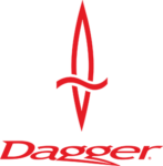 Red version of the official logo of title sponsor Dagger